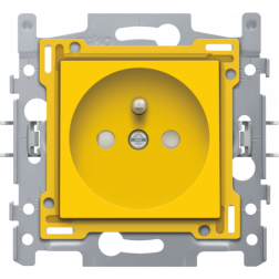 Stopcontact set 28,5mm Yellow 195-66600