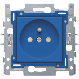 Stopcontact set 28,5mm Blue 196-66600