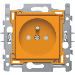 Stopcontact set 28,5mm Oranje 198-66600