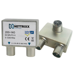 Tweeverdeler IEC Coax-splitter