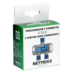 Tweeverdeler F-connectie 5-1218 Mhz Coax-splitter
