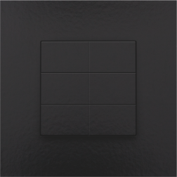 Home Control Zesvoudige Drukknop Piano Black Coated 200-51006