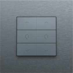 Home Control Dubbele Dimbediening Alu Grey Coated 220-51046