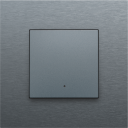 Home Control Drukknop + LED Alu Grey Coated 220-52001