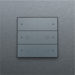 Home Control Dubbele Motorsturing + LED Alu Grey Coated 220-52036