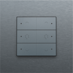 Home Control Dubbele Dimbediening + LED Alu Grey Coated 220-52046