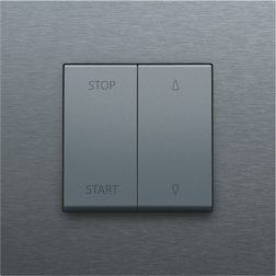 Knoppen Rolluikschakelaar Alu Grey Coated 220-65905