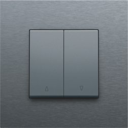 Knoppen Tweevoudige Rolluikschakelaar Alu Grey Coated 220-65914