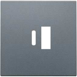 Centraalplaat USB-lader Alu Grey Coated 220-68002