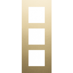 Afdekplaat 3-voudig 60mm Alu Gold Coated 221-76300