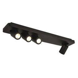 Plafondlamp GU10 4x4,5w B/B/B dimbaar