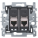 Inbouwraam 2 x RJ45 STP CAT5E klauw  170-65156