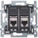 Inbouwraam 2 x RJ45 STP CAT6 schroef  170-65267
