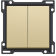 2X 1/2 Toets Alu Gold Coated 221-61505