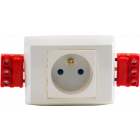 06-000-29-Contactdoos 2P+A 45 x 45 + Kader  06-000-29-Niko