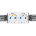 06-002-50-2 x Contactdoos 2P+A 45 x 45/Wieland  06-002-50-Niko