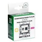 NTX100102-Wandcontactdoos TV-RJ45 WIT Niko-compatibel-Nettrixx Multimedia