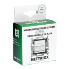 NTX100104-Wandcontactdoos 2xRJ45 WIT Niko-compatibel-Nettrixx Multimedia