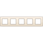 100-76005-Afdekplaat 5-voudig 71mm Creme 100-76005-Niko