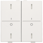 101-00034-Toets 2X met lens I-0 White 101-00034-Niko