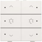 101-52046-Home Control Dubbele Dimbediening + LED White 101-52046-Niko