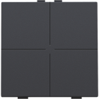 122-51004-Home Control Viervoudige Drukknop Athracite 122-51004-Niko