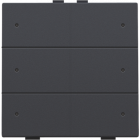 122-52006-Home Control Zesvoudige Drukknop + LED Athracite 122-52006-Niko