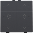 122-52046-Home Control Dubbele Dimbediening + LED Athracite 122-52046-Niko