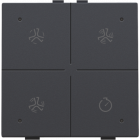 122-52054-Home Control Ventilatie + LED Athracite 122-52054-Niko