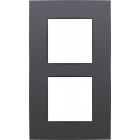 122-76200-Afdekplaat 2-voudig 60mm Athracite 122-76200-Niko