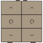 123-51046-Home Control Dubbele Dimbediening Bronze 123-51046-Niko