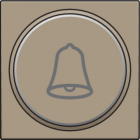 123-64007-Drukknop set 'Bel' Bronze 123-64007-Niko