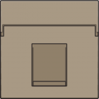 123-65100-Centraalplaat Data 1x RJ Bronze 123-65100-Niko