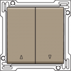 123-65914-Knoppen Tweevoudige Rolluikschakelaar Bronze 123-65914-Niko