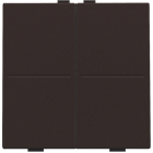 124-00007-Toets 2X RF / Bus Dark Brown 124-00007-Niko