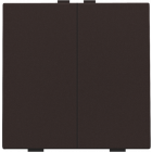 124-51002-Home Control Tweevoudige Drukknop Dark Brown 124-51002-Niko