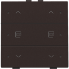 124-52036-Home Control Dubbele Motorsturing + LED Dark Brown 124-52036-Niko