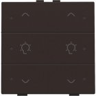 124-52046-Home Control Dubbele Dimbediening + LED Dark Brown 124-52046-Niko