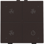 124-52054-Home Control Ventilatie + LED Dark Brown 124-52054-Niko