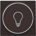 124-64008-Drukknop set 'Lamp' Dark Brown 124-64008-Niko