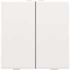 154-51002-Home Control Tweevoudige Drukknop White Coated 154-51002-Niko