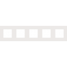 154-76005-Afdekplaat 5-voudig 71mm White Coated 154-76005-Niko