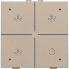 157-52054-Home Control Ventilatie + LED Champagne Coated 157-52054-Niko