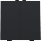 161-51004-Home Control Viervoudige Drukknop Black Coated 161-51004-Niko