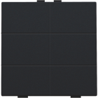 161-51006-Home Control Zesvoudige Drukknop Black Coated 161-51006-Niko