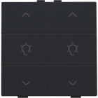 161-51046-Home Control Dubbele Dimbediening Black Coated 161-51046-Niko