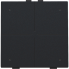 161-52004-Home Control Viervoudige Drukknop + LED Black Coated 161-52004-Niko