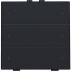 161-52006-Home Control Zesvoudige Drukknop + LED Black Coated 161-52006-Niko