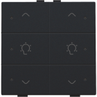 161-52046-Home Control Dubbele Dimbediening + LED Black Coated 161-52046-Niko