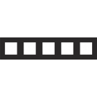 161-76005-Afdekplaat 5-voudig 71mm Black Coated 161-76005-Niko